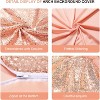 Bling Arch Backdrop Cover, Sequin Wedding Arch Stand Cover with Zipper, Round Top Fitted Backdrop Covers for Birthdays, Wedding and Party Decoration - 3 of 4