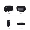 Wristlet Wallets for Women Nylon Quilted RFID Wallet with 3 Zipper Purse for Travel Credit Card Holder Phone Organizer(Black) - 2 of 4