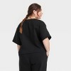 Women's Leisure Studio Short Sleeve Fleece Top - Universal Thread™ - 2 of 3