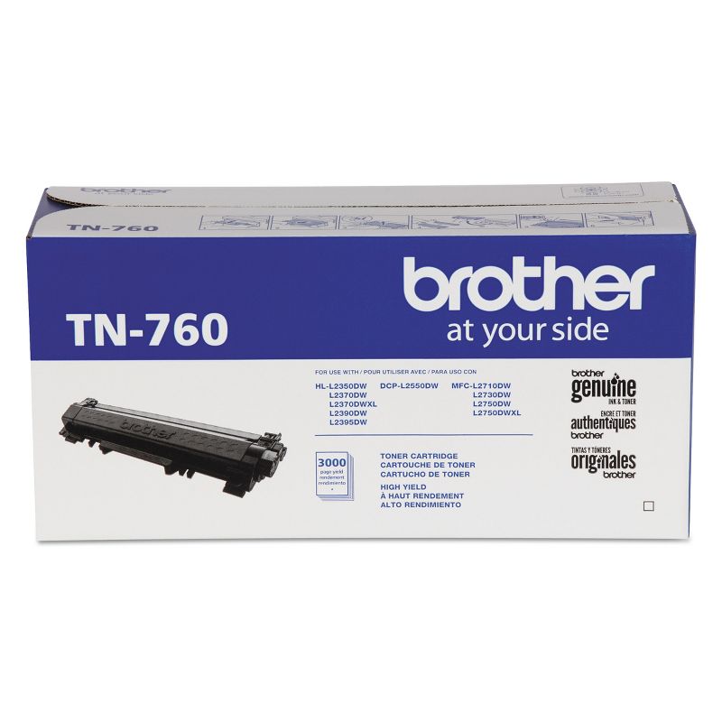 Brother TN760 High-Yield Toner Black, 1 of 9