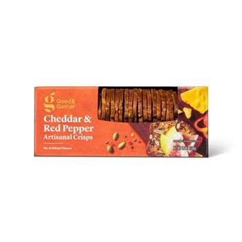 Cheddar and Red Pepper Artisanal Crisps - 5.3oz - Good & Gather™