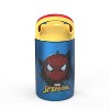 Zak Designs Spider-Man 14oz Stainless Steel Double Wall Valiant Bottle: Kids Water Bottle, Dishwasher-Safe, Multicolor - 3 of 4