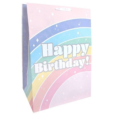 Colossal 'Happy Birthday' Rainbow Gift Bag - Spritz™