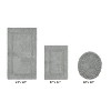 Lux Premium 100% Cotton  Ultra-Soft Tufted Solid Reversible 3 Piece Bath Rug Set, Water-Absorbent, Durable, Machine Washable Bathroom Rug - 2 of 4