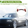Unique Bargains Roll Bar Grab Grip Handle Holder for Jeep Wrangler 1987-2021 Nylon PVC 4 Pcs - 3 of 4
