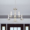 Livex Lighting Home Basics 5 - Light Chandelier in  Brushed Nickel - 4 of 4