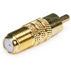 Monoprice Gold Plated RCA Male to F-Type Female Adaptor - image 2 of 2