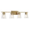 Savoy House Calhoun 4 - Light Vanity in  Warm Brass - 2 of 4