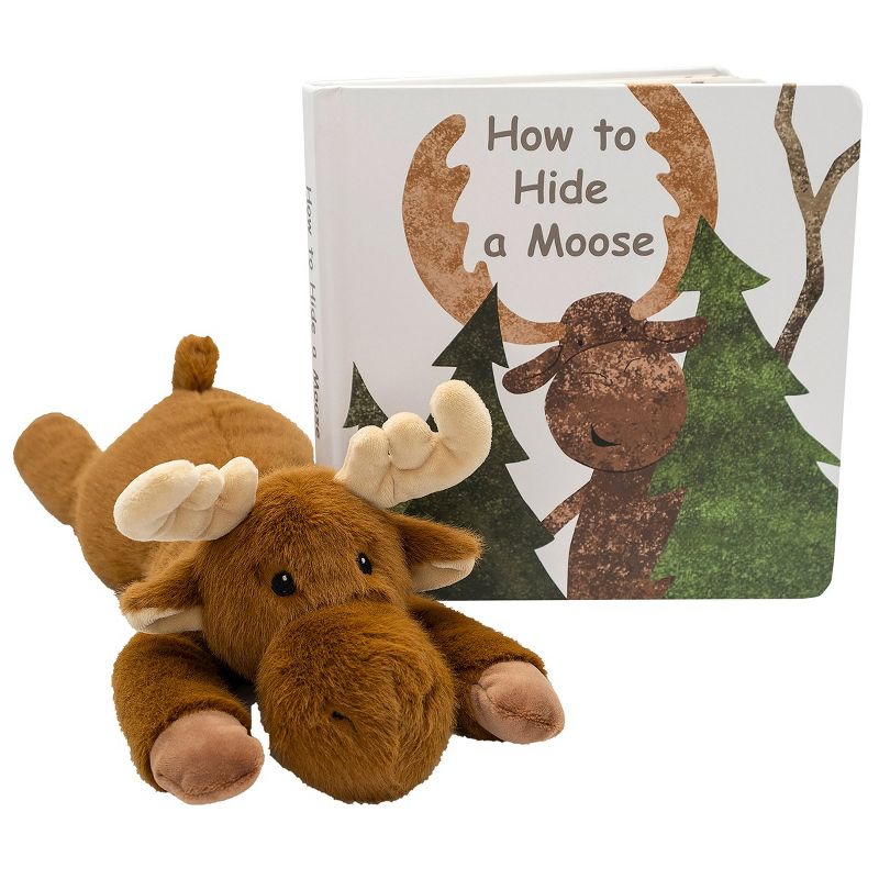 Mary Meyer Moosey Soft Plush & "How to Hide a Moose" Board Book, 1 of 6