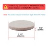 Unique Bargains Felt Self-stick Non-slip Anti-scratch Round Furniture Pads Beige 10 Pcs - 2 of 4