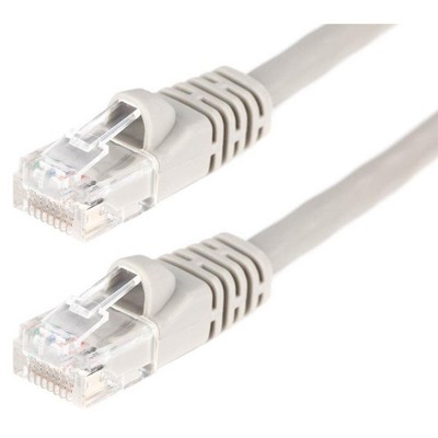 Monoprice Cat5e Ethernet Patch Cable - 3 Feet - Gray | Network Internet Cord - RJ45, Stranded, 350Mhz, UTP, Pure Bare Copper Wire, Crossover, 24AWG