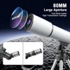 SKONYON Telescope 80mm Aperture 500mm Portable Astronomical Refracting Telescopes with 20-150X Magnification and Complete Accessories - 4 of 4