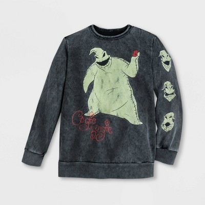 Men's Disney The Nightmare Before Christmas Oogie Boogie Pullover - Gray XS - Disney Store