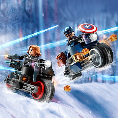 LEGO Marvel Black Widow &#38; Captain America Motorcycles Playset 76260_4