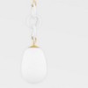Mitzi Marina 1 - Light Pendant in  Aged Brass/Textured White Combo - 4 of 4