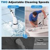 JANSNO 360° Rotating Electric Cleaning Brush with 8 Replaceable Heads, Adjustable Handle and 2 Speeds - 4 of 4