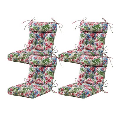 ARTPLAN Patio Chair Cushion,Tufted Adirondack Outdoor Chair Cushion,Wicker High Back Outdoor Seat Cushion,Set of 4,21"X21"X4" (4 Pack)