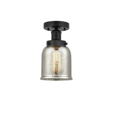 Bell - 1 Light Semi-Flush Mount In Industrial Style-8.25 Inches Tall and 6.5 Inches Wide