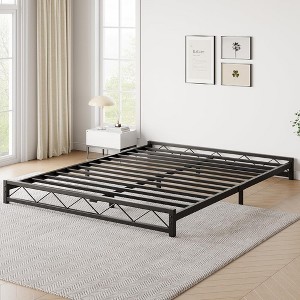 Whizmax 6 Inch Metal Platform Bed Frame, Bed Frame with Steel Slat Support, Mattress Foundation, Easy Assembly, Black - 1 of 4