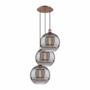 Rochester - 3 Light Cord Hung Multi Pendant In Industrial Style-40.88 Inches Tall and 18.5 Inches Wide - 1 of 1