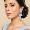 SOHI Women's White Dented Drop Earrings - 3 of 3