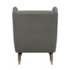 Sapphtopaz Modern Accent Chair with Wingback Design Upholstered Club Chair with Wood Legs & Golden Decor Reading Chair for Living Room, Bedroom - 2 of 4