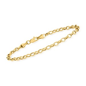 Pure Collection by Ross-Simons 3.2mm 14kt Yellow Gold Cable-Chain Bracelet Size 7 - 1 of 3