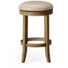 Maven Lane Eva Swivel Backless Vegan Leather Counter Height Bar Stool - 3 of 4