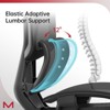 UNISOAR Wide Lumbar Support Ergonomic Mesh Office Chair for Lower Back Pain - 4 of 4