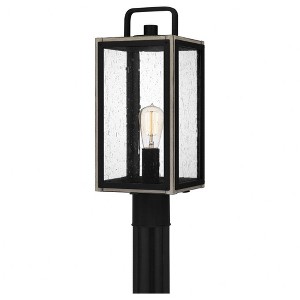 Quoizel Lighting Bramshaw 1 - Light Post Light in  Matte Black - 1 of 3