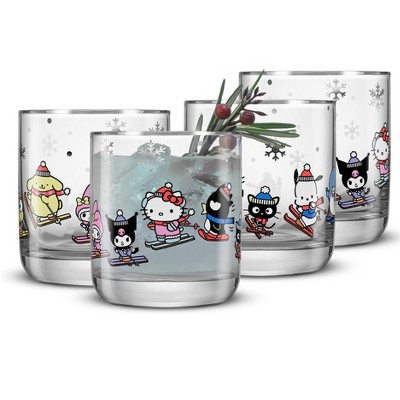 Hello Kitty® and Friends Winter Wonderland Short Glasses - 10 oz - Set of 4