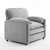 PAGED 38" Oversized Chenille Single Sofa with Thick Comfort Cushions,Modern Couch with High Back Support & Wide Seat for Living Room - 4 of 4