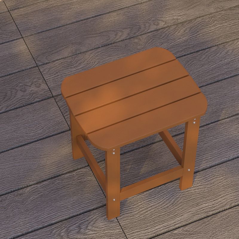 Merrick Lane Poly Resin Indoor/Outdoor All-Weather Adirondack Side Table, 5 of 21