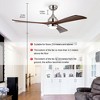 52" Ceiling Fan with Lights Remote Control,Quiet DC Motor 3 Blade Ceiling Fans 6 Speed Levels,Reversible Ceiling Fan,for Patio,Living Room,Bedroom - 4 of 4