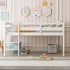 NicBex Twin Size Loft Bed Low Rise Design Pine Bed Frame with Ladder and Full Length Guardrail, No Box Spring Required - 2 of 4