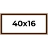 PosterPalooza | Panoramic Weathered Gold Picture Frame - UV Acrylic, Foam Board Backing, Hanging Hardware - 2 of 4