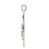 Black Bow Jewelry Sterling Silver Solid Antiqued Satin INRI Crucifix Pendant, 20 x 38mm - 2 of 4