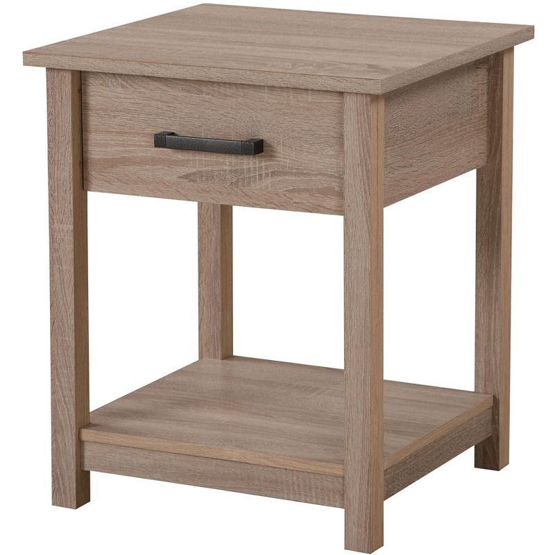 Passion Furniture Salem 1-Drawer Sandle Wood Nightstand (24 in. H x 20 in. W x 19 in. D), 2 of 8