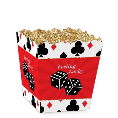 Big Dot of Happiness Las Vegas - Party Mini Favor Boxes - Casino Party Treat Candy Boxes - Set of 12