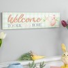 Northlight Welcome to Our Hoppy Home Easter Wall Sign - 19.75" - 3 of 4