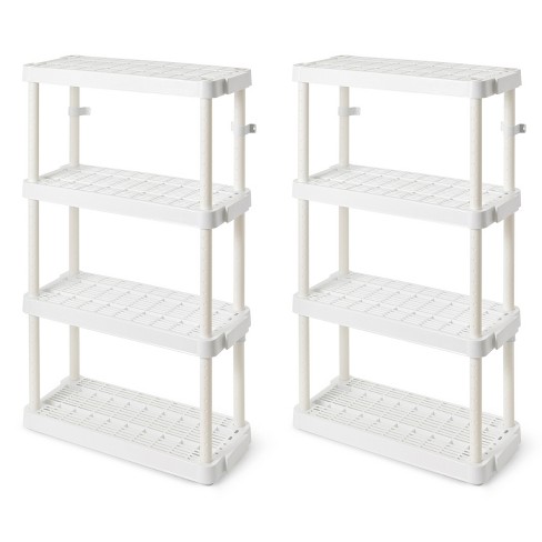 Plastic Shelf Storage Shelving Unit, 3 Tier Storage Organizer Rack