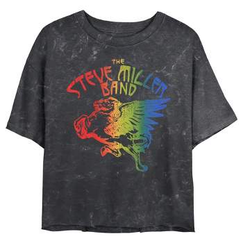 Junior's Women Steve Miller Band Distressed Pegasus Logo T-Shirt