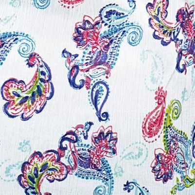 white painterly paisley