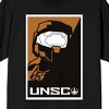 Halo Infinite UNSC Soldier Poster Art Crew Neck Short Sleeve Men's Black T-shirt - image 2 of 4