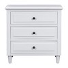 Modern Bedside Cabinet with Three Drawers,Elegant Design and Sturdy Construction for Bedroom-The Pop Home - 4 of 4