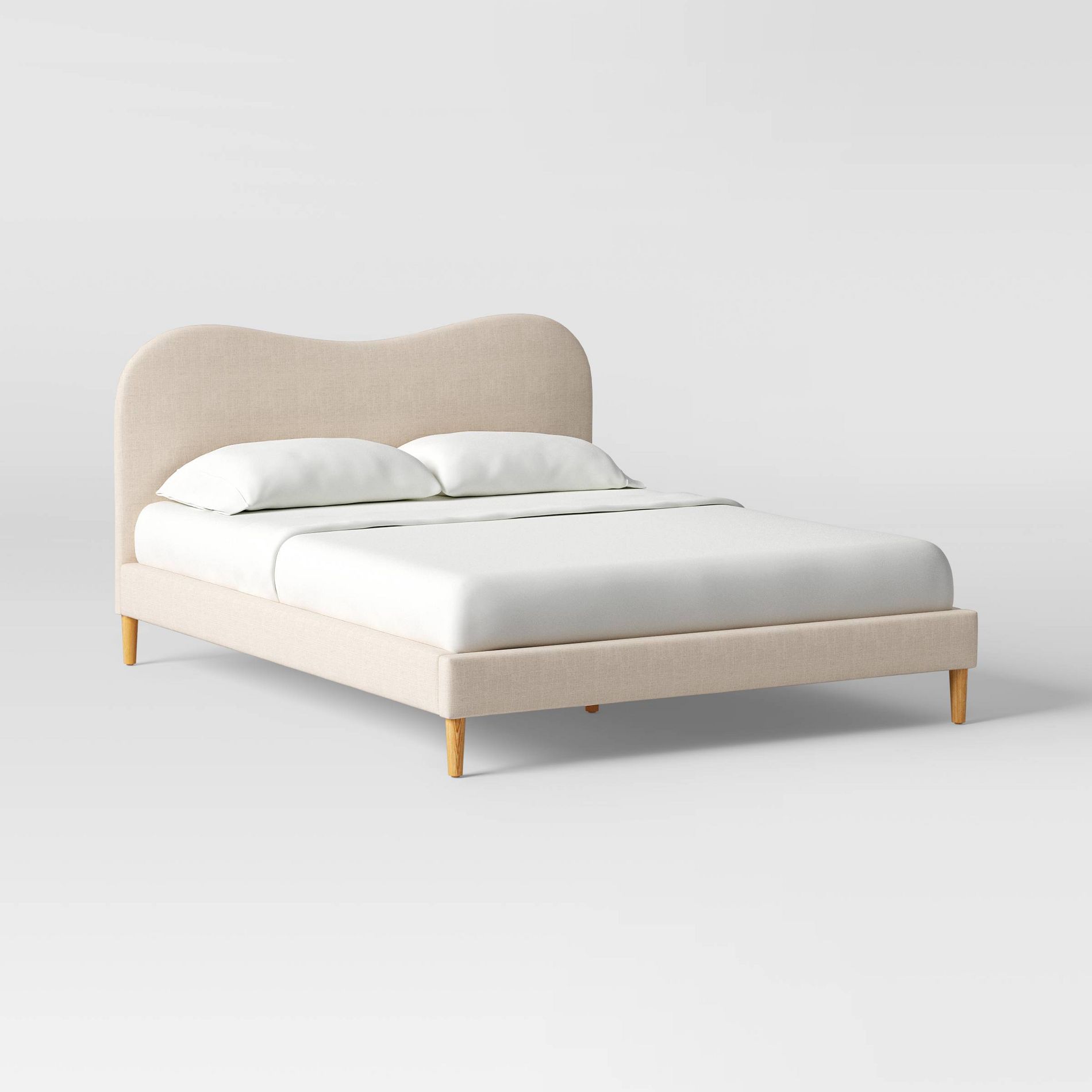 Full Scalloped Wave Bed Linen Talc - Threshold™