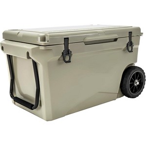 MaseiKar 60/75 Quart Rotomolded Cooler, 5 Days Protale Ice Chest, Suitable for BBQ, Camping, Picnic, and Other Outdoor Activities - 1 of 4
