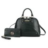 MKF Collection Nora Luxury Croco-Embossed Satchel Bag and Wallet Set by Mia K - 2 of 4