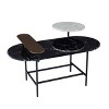 Arcklid Faux Marble Cocktail Table with Storage - CK1114800 - Black - SEI - 3 of 4