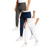 Men's 3 Pack Ultra Soft French Terry Dual Pocket Joggers - 2 of 4